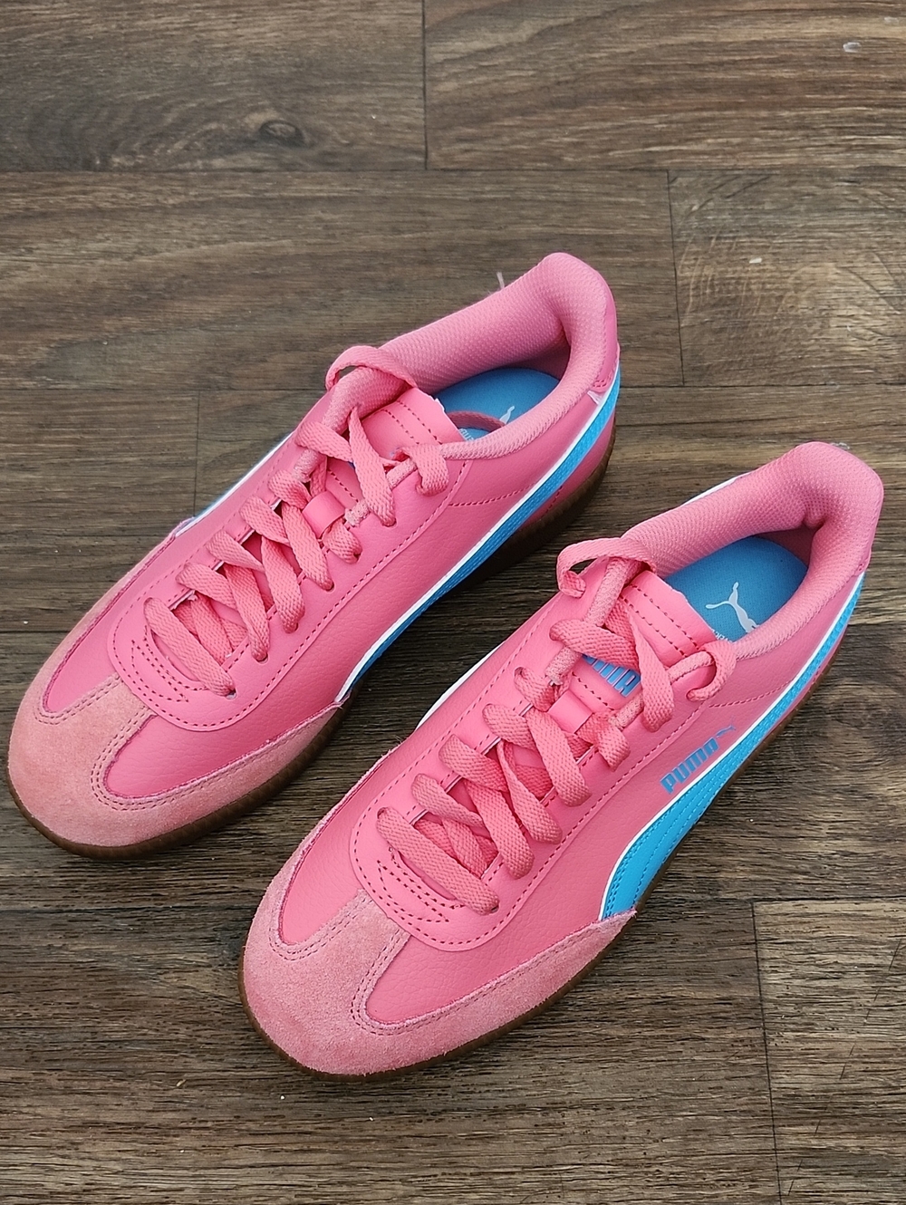 PUMA Club II Era Terrace Suede Sneakers - Pink/Blue Women's Sz 7 Coquette